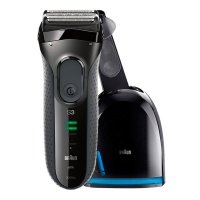 德国博朗3系3050CC电动剃须刀(灰色) 精致剃须体验的实用之选